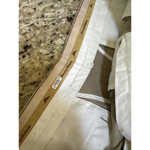 Tommy Bahama Pants Mens 40x30 Silk Pleated Chino Casual Straight Leg Soft Beach - Picture 4 of 10